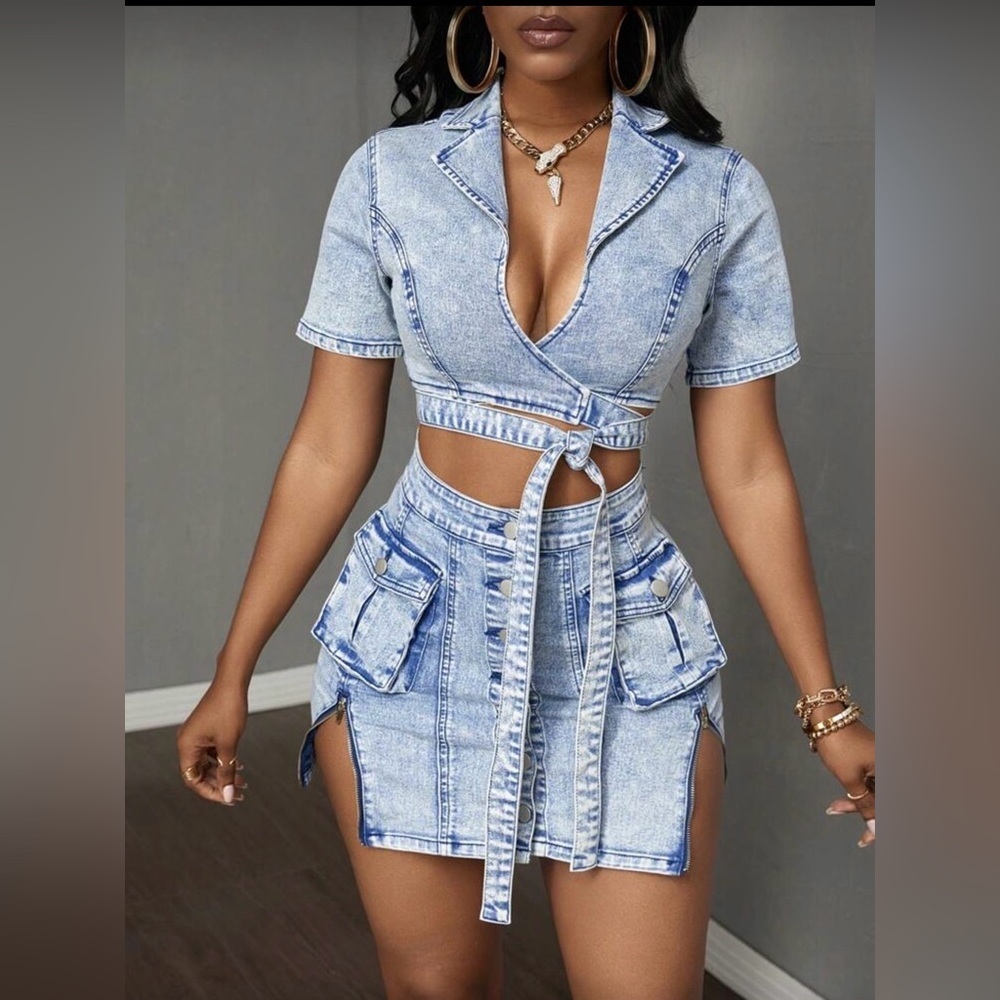 New Chic Denim Dress size S